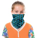 0059 Comic Head Bothered Smiley Pattern Face Covering Bandana (Kids)