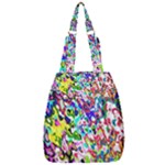 Colorful paint texture                                                    Center Zip Backpack