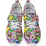 Colorful paint texture                                                Men s Velcro Strap Shoes