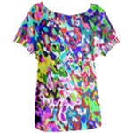 Colorful paint texture                                                  Women s Oversized Tee
