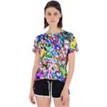 Colorful paint texture                                                   Open Back Sport Tee