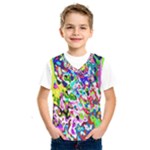 Colorful paint texture                                                        Kids  Basketball Tank Top