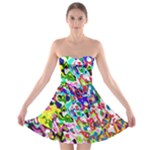 Colorful paint texture                                                    Strapless Bra Top Dress