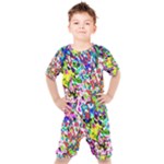 Colorful paint texture                                                 Kids  Tee and Shorts Set