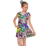 Colorful paint texture                                                   Kids Cap Sleeve Dress
