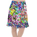 Colorful paint texture                                                       Fishtail Chiffon Skirt