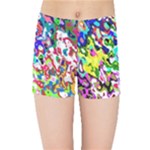 Colorful paint texture                                                   Kids  Skinny Shorts