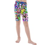 Colorful paint texture                                                  Kids  Mid Length Swim Shorts
