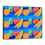 Fruit Texture Wave Fruits Canvas 20  x 16  (Stretched)