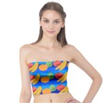 Fruit Texture Wave Fruits Tube Top