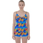 Fruit Texture Wave Fruits Tie Front Two Piece Tankini