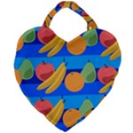 Fruit Texture Wave Fruits Giant Heart Shaped Tote