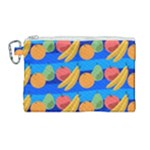 Fruit Texture Wave Fruits Canvas Cosmetic Bag (Large)