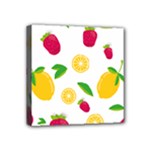 Strawberry Lemons Fruit Mini Canvas 4  x 4  (Stretched)