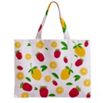 Strawberry Lemons Fruit Zipper Mini Tote Bag