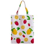 Strawberry Lemons Fruit Zipper Classic Tote Bag