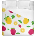 Strawberry Lemons Fruit Duvet Cover (King Size)