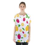 Strawberry Lemons Fruit Skirt Hem Sports Top