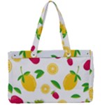 Strawberry Lemons Fruit Canvas Work Bag