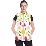 Strawberry Lemons Fruit Women s Puffer Vest