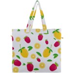 Strawberry Lemons Fruit Canvas Travel Bag