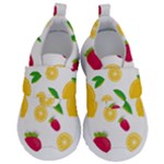 Strawberry Lemons Fruit Kids  Velcro No Lace Shoes