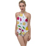 Strawberry Lemons Fruit Go with the Flow One Piece Swimsuit