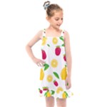 Strawberry Lemons Fruit Kids  Overall Dress
