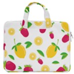 Strawberry Lemons Fruit Double Pocket Laptop Bag