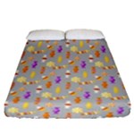 Halloween Candy Fitted Sheet (Queen Size)