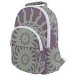 Graphic arts.  Rounded Multi Pocket Backpack