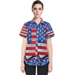 usa-map-and-flag-on-cement-wall-texture-background-design-1591646654pet Women s Short Sleeve Shirt