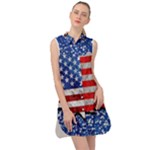 usa-map-and-flag-on-cement-wall-texture-background-design-1591646654pet Sleeveless Shirt Dress