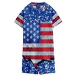 usa-map-and-flag-on-cement-wall-texture-background-design-1591646654pet Kids  Boyleg Half Suit Swimwear