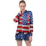 usa-map-and-flag-on-cement-wall-texture-background-design-1591646654pet Long Sleeve Satin Shirt