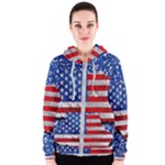 Usa-map-and-flag-on-cement-wall-texture-background-design-1591646654pet Women s Zipper Hoodie