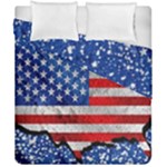Usa-map-and-flag-on-cement-wall-texture-background-design-1591646654pet Duvet Cover Double Side (California King Size)