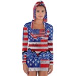 Usa-map-and-flag-on-cement-wall-texture-background-design-1591646654pet Long Sleeve Hooded T-shirt