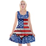Usa-map-and-flag-on-cement-wall-texture-background-design-1591646654pet Reversible Velvet Sleeveless Dress