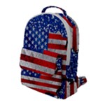 Usa-map-and-flag-on-cement-wall-texture-background-design-1591646654pet Flap Pocket Backpack (Large)