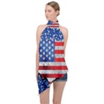 Usa-map-and-flag-on-cement-wall-texture-background-design-1591646654pet Halter Asymmetric Satin Top