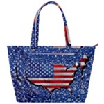 Usa-map-and-flag-on-cement-wall-texture-background-design-1591646654pet Back Pocket Shoulder Bag 