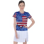 Usa-map-and-flag-on-cement-wall-texture-background-design-1591646654pet Women s Sports Top
