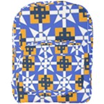 Shapes on a blue background                                                         Full Print Backpack