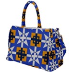 Shapes on a blue background                                                           Duffel Travel Bag