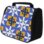 Shapes on a blue background                                                           Full Print Travel Pouch (Big)