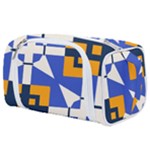 Shapes on a blue background                                                        Toiletries Pouch