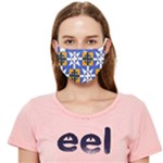 Shapes on a blue background                                                     Cloth Face Mask (Adult)