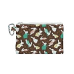 Easter rabbit pattern Canvas Cosmetic Bag (Small)