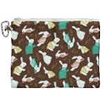 Easter rabbit pattern Canvas Cosmetic Bag (XXL)